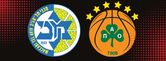 Maccabi Tel Aviv und Panathinaikos Logos