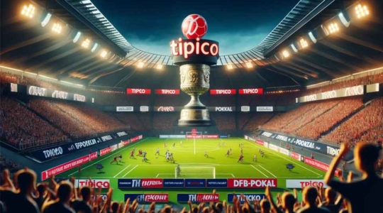 Tipico im Stadion und feiert die Partnerschaft mit dem DFB